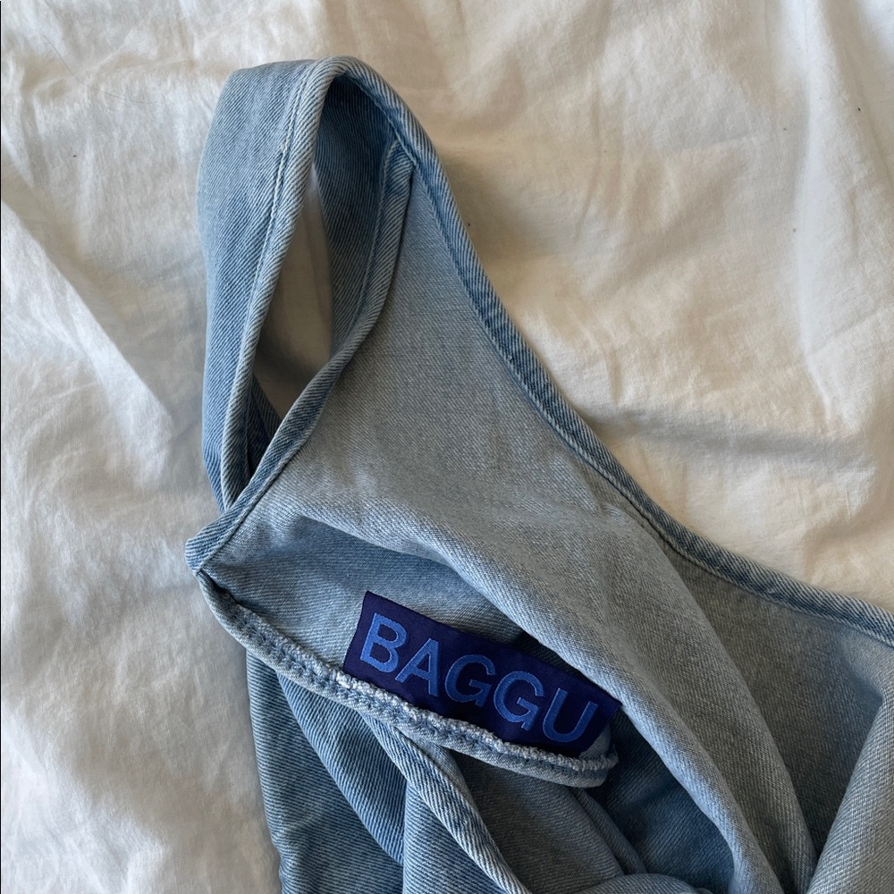 RARE BAGGU Denim tote bag - light blue - Picture 3 of 4